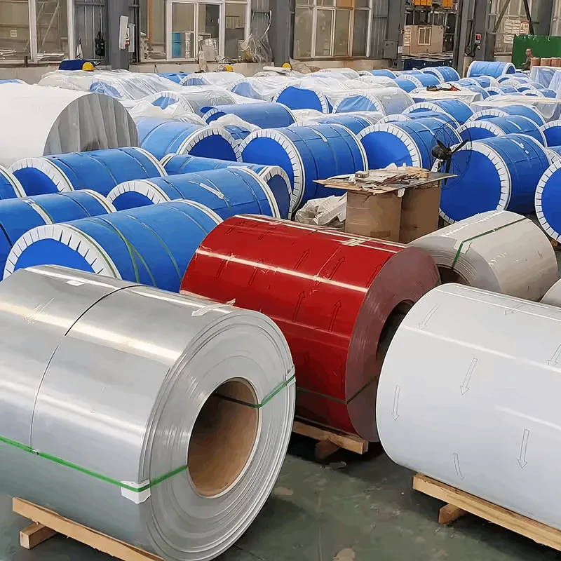 Bobine d'acier enduite de couleur galvanisée PPGL PPGI de 0,1 à 1,5 mm
