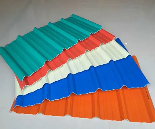 Feuilles de toiture en tôle ondulée galvanisée enduites colorées