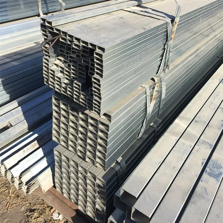Tuyau en acier rectangulaire galvanisé