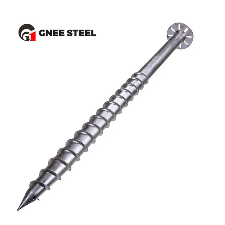 Vis de terre galvanisée à chaud