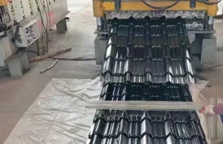 Feuille ondulée de tuiles de toiture en zinc de fer en métal PPGI