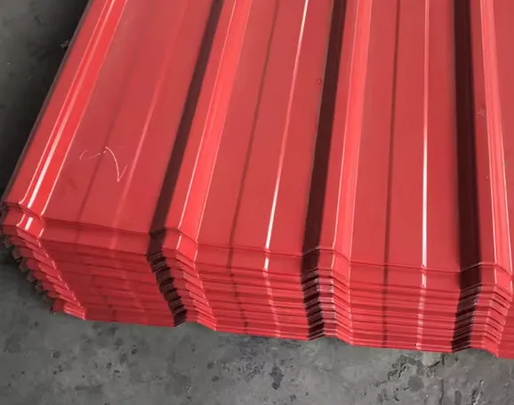 Tuiles de toit en métal PPGI feuille de toiture en zinc ondulé