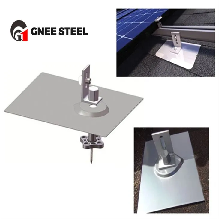 Crochet de solin solaire pour toit en bardeaux